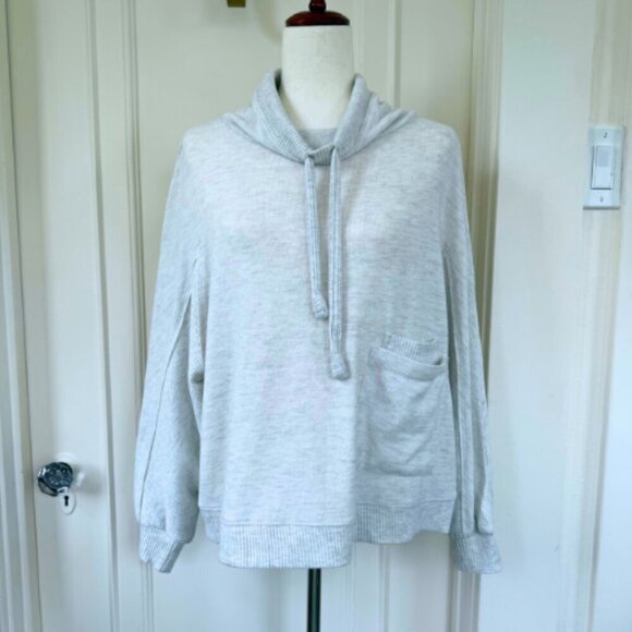 DEMOCRACY Grey Funnel Neck Pullover Knit Top Size XLP - Picture 3 of 13